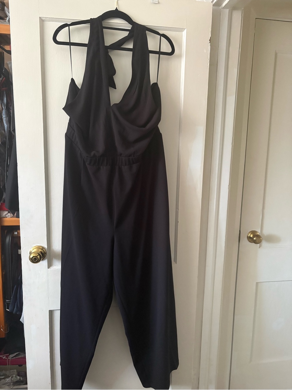 Addition Elle Black Halter Neck Jumpsuit